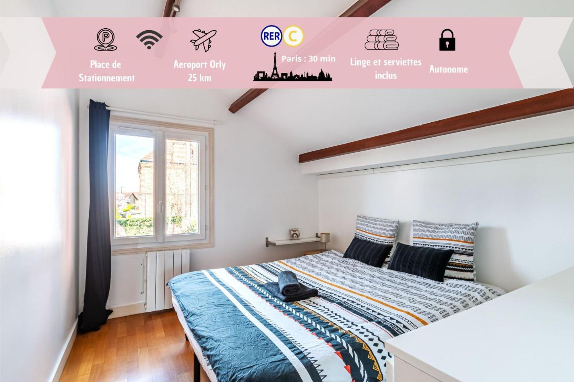 Apartamento Cosy Revy - Proche Paris Saint-Michel-sur-Orge Exterior foto